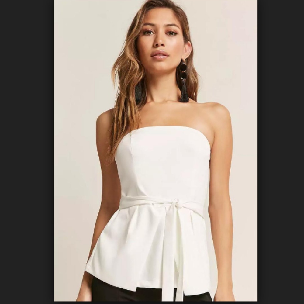 Forever21 Belted Tube Top